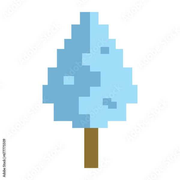 Obraz nature winter pixel art