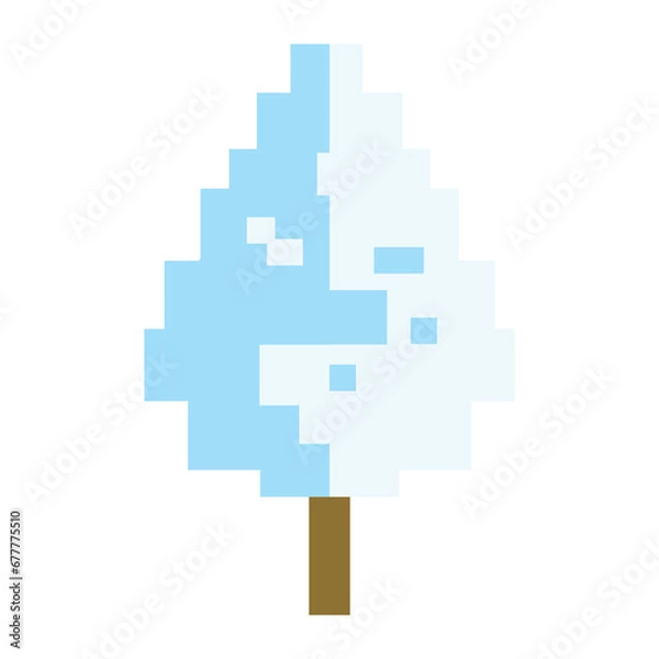 Obraz nature winter pixel art