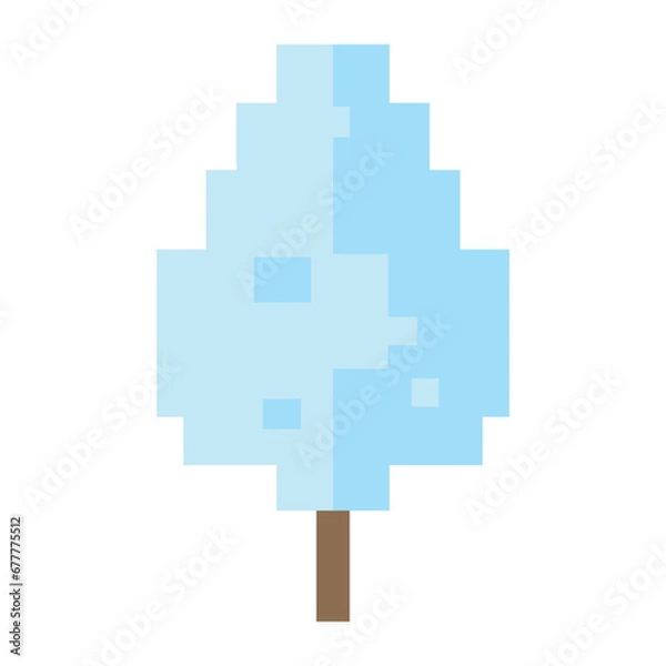 Obraz nature winter pixel art