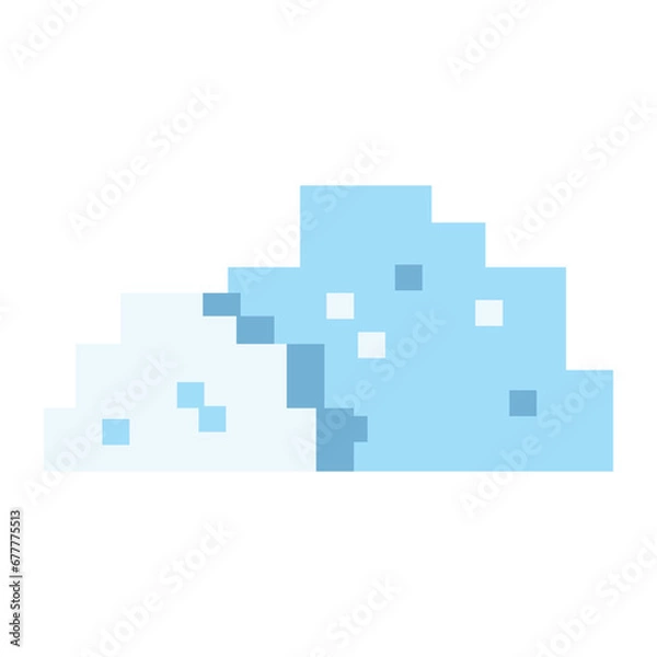 Obraz nature winter pixel art