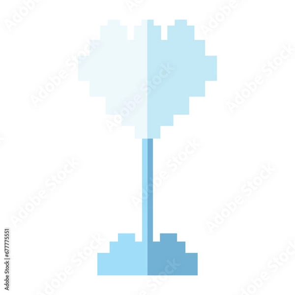 Obraz nature winter pixel art