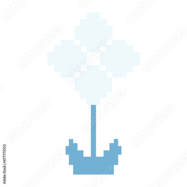 Obraz nature winter pixel art