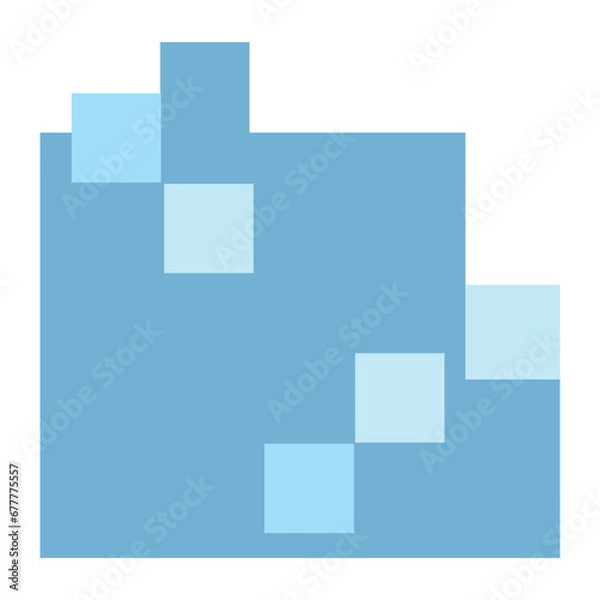 Obraz nature winter pixel art