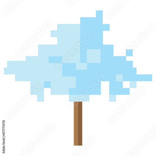 Obraz nature winter pixel art