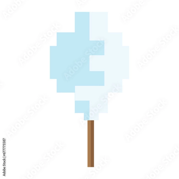 Obraz nature winter pixel art