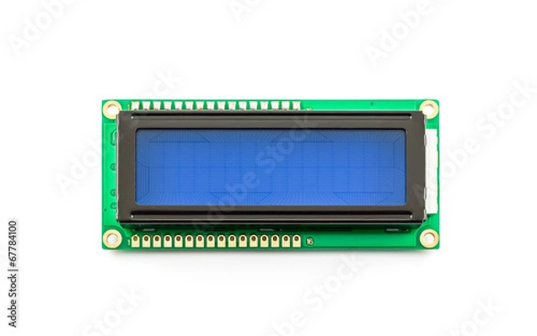 Obraz Blue LED Character Display