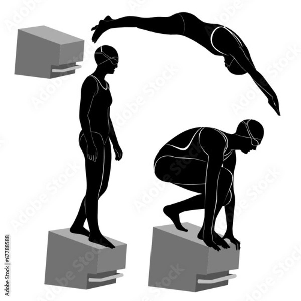 Obraz swimmers athletes