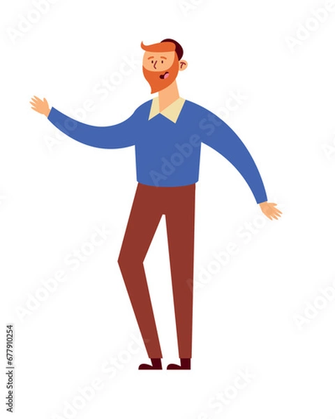 Fototapeta hanukkah guy illustration
