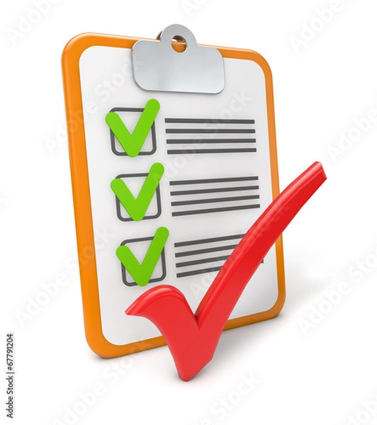 Obraz checklist success