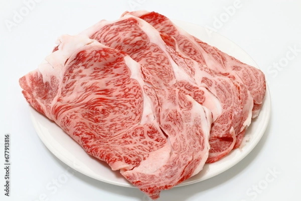 Fototapeta 近江牛ロースすき焼き用