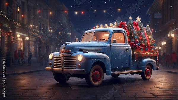 Obraz car in the night