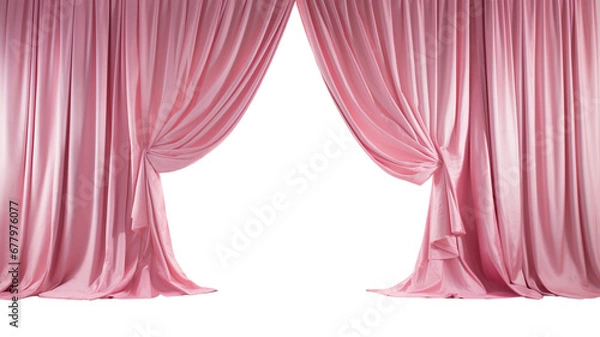 Fototapeta curtain open Generative AI