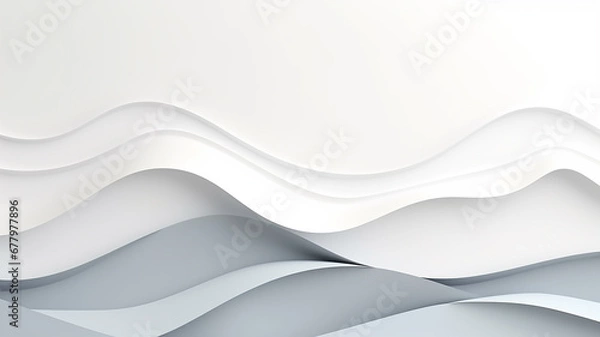 Fototapeta abstract AI background light delicate tones pastel with copy space lines in nature style 3d paper sculpture