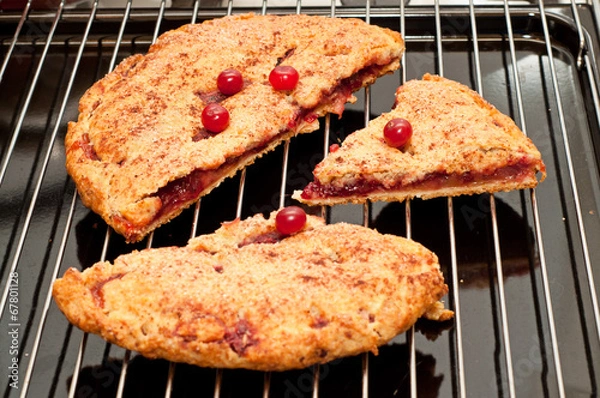 Obraz pie with cranberries