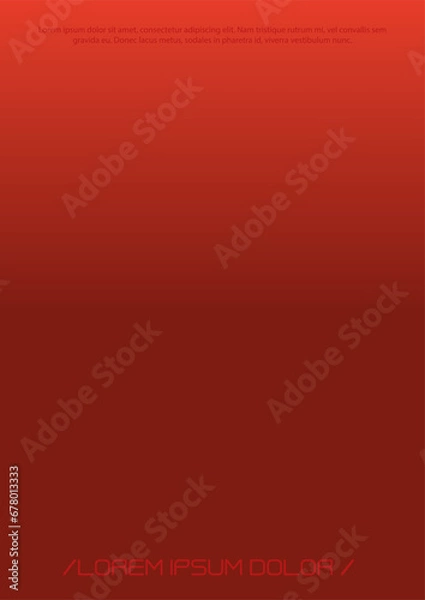 Fototapeta Futuristic Background Set with Gradient Mesh Holographic Shapes. Vector Template Design for your Business. Minimal Print Set in Red Colors for Your Identity Style.