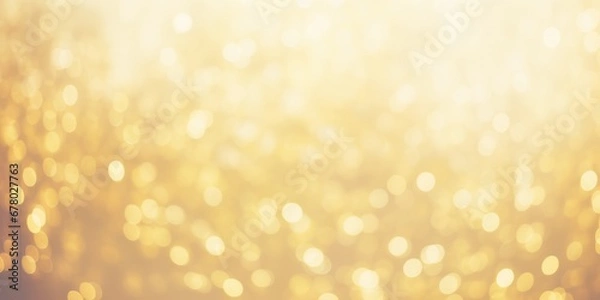 Fototapeta Christmas abstract background with soft light bokeh. Blurred Glitter sparkle for celebrate. glowing lights focus in bright sunlight