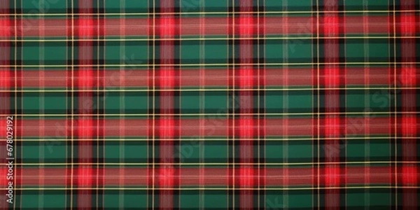 Obraz Christmas plaid pattern background