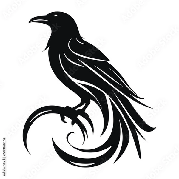 Obraz Crow Silhouette Logo