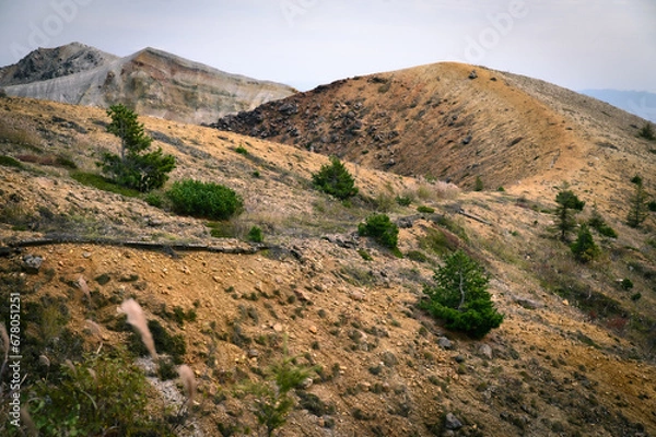 Obraz 草津白根山の稜線