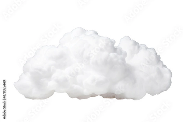 Obraz White clouds isolated on transparent background.