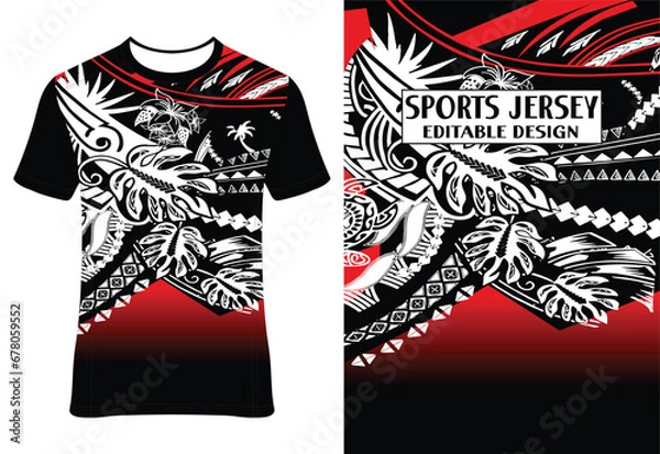 Fototapeta Sport Jersey Design Fabric Textile for Sublimation Tshirt sublimation design vector file