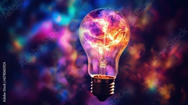 Obraz Bulb with Bokeh Effects