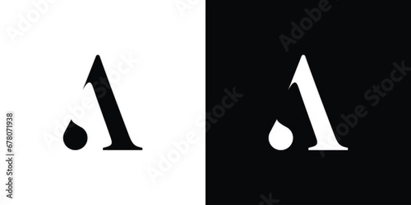 Fototapeta letter a monogram vector logo design