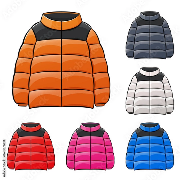 Obraz jacket or coat cartoon isolated