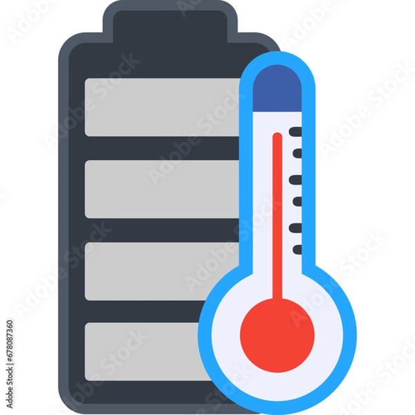 Obraz Battery Temperature Icon