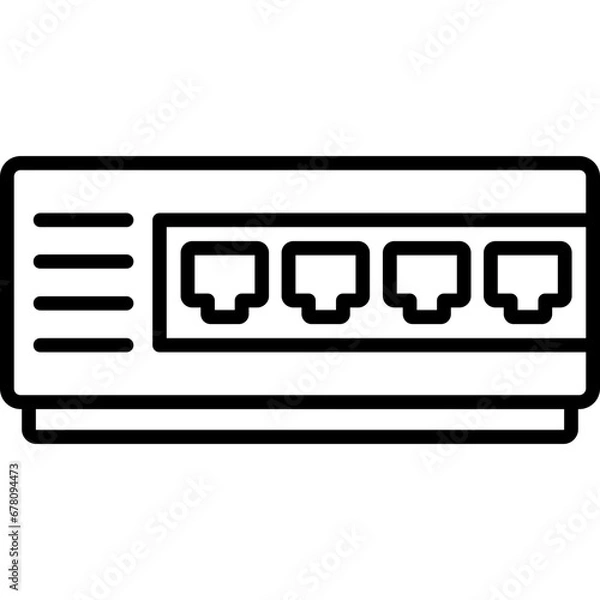 Fototapeta Network Hub icon
