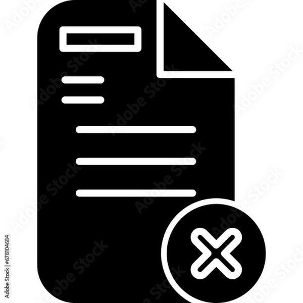 Fototapeta Delete Button Icon