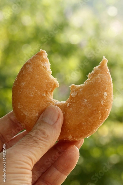 Obraz Bitten donut.