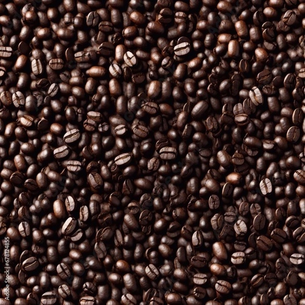 Fototapeta coffee beans background. AI generated illustration
