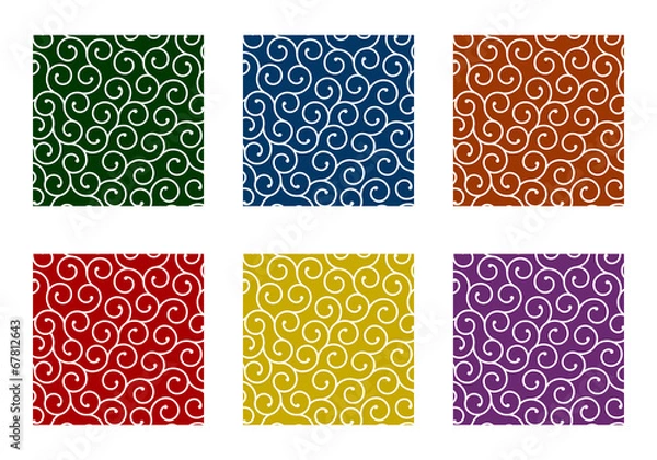 Fototapeta 唐草模様パターン