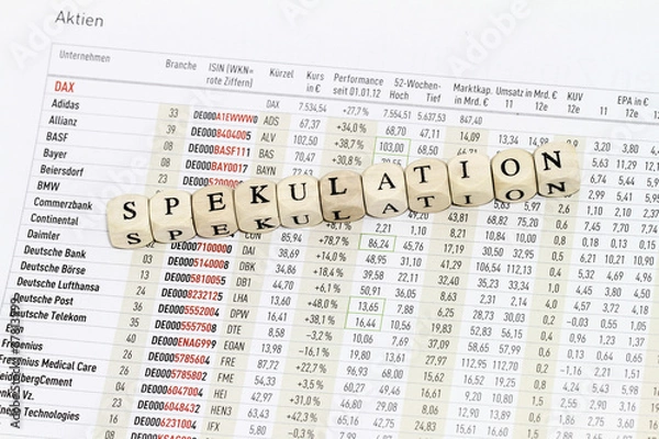 Fototapeta Spekulation