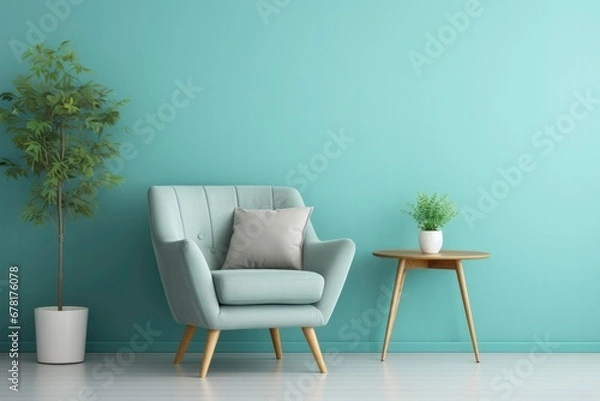Fototapeta Cognitive Behavioral Therapy office setup calming background with empty space for text 