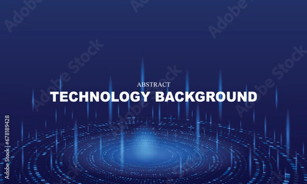 Fototapeta Futuristic and captivating abstract tech background, featuring dynamic shapes and technological elements. This composition adds a touch of innovation and modernity to your design projects.