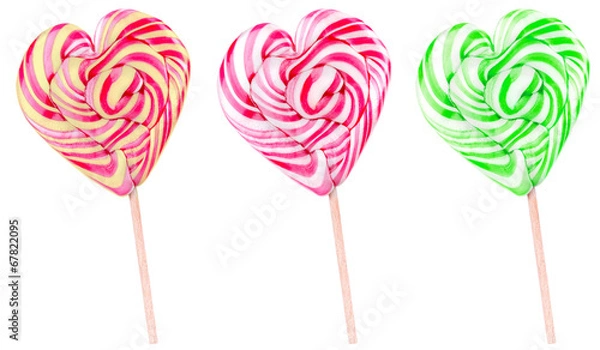 Obraz Bright colorful lollipop set