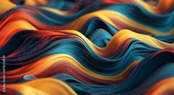 Obraz a blue and orange abstract watery blue gradient wallpaper