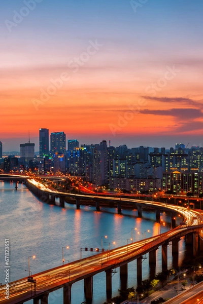 Fototapeta Seul Sunset