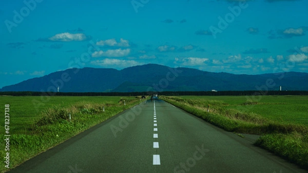 Fototapeta ororon line オロロンライン 襟裳岬　宗谷岬