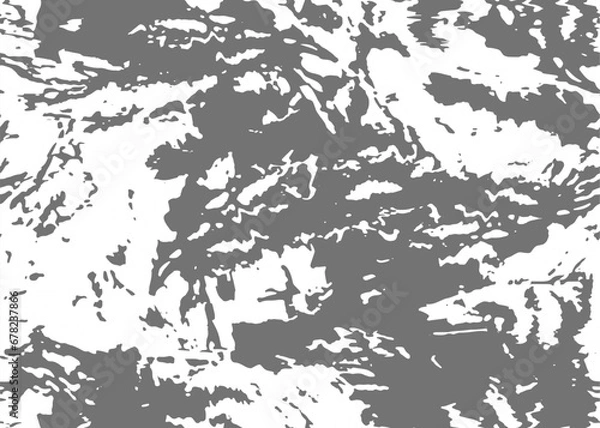 Fototapeta Full seamless gray military camouflage texture pattern vector. Black white textile fabric print. Army camo background.