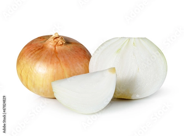 Obraz onion on a white background