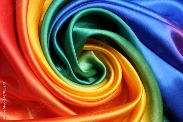 Obraz Tkanina tęczowa