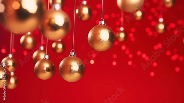 Obraz Christmas themed decorative background