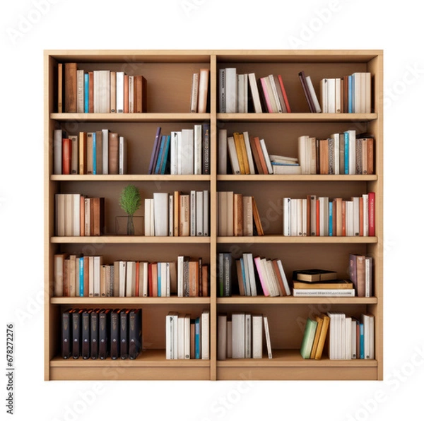 Obraz bookshelf on a transparent background.