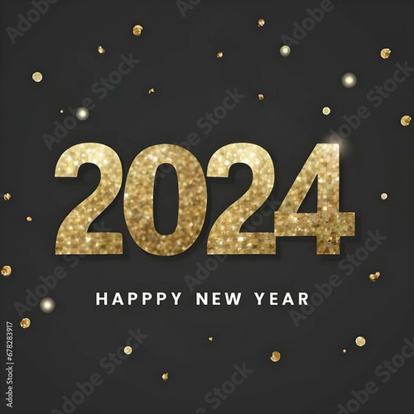 Fototapeta 2024 new year text