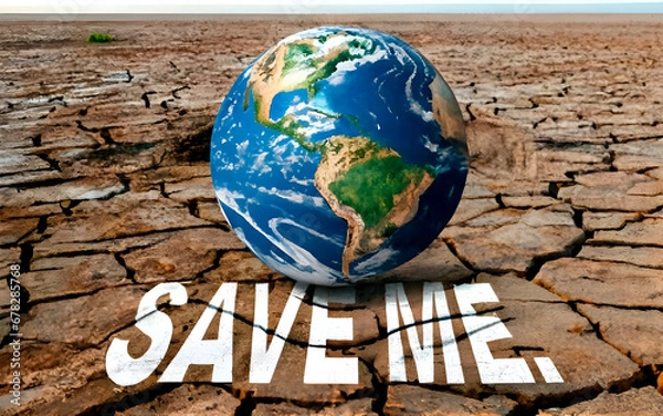 Obraz earth globe on the ground