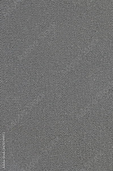 Fototapeta Dark Grey Vintage Twill Suit Coat Wool Fabric Background Natural Texture Pattern, Large Detailed Gray Vertical Textured Woolen Textile Macro Closeup, Smart Casual Style Detail