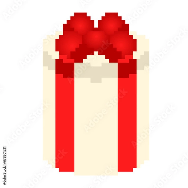 Obraz A pixel gift box